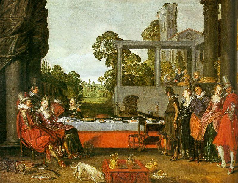 BUYTEWECH, Willem Banquet in the Open Air oil painting picture